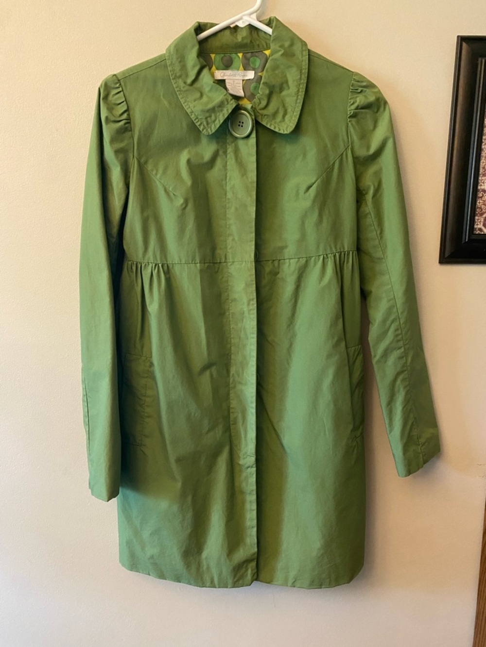 Charlotte Russe Olive Green Trench Coat